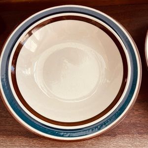 2pcs Vintage Genuine Stoneware Japanese bowls set
